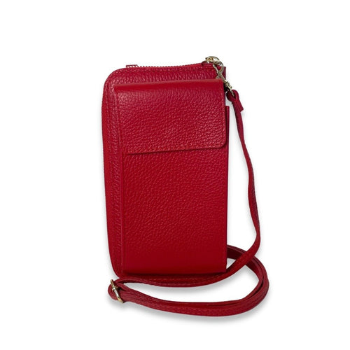 PHONE WALLET IN FLAME RED - Roodle Australia