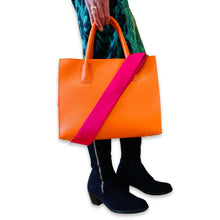 Load image into Gallery viewer, CITY TOTE IN TANGERINE